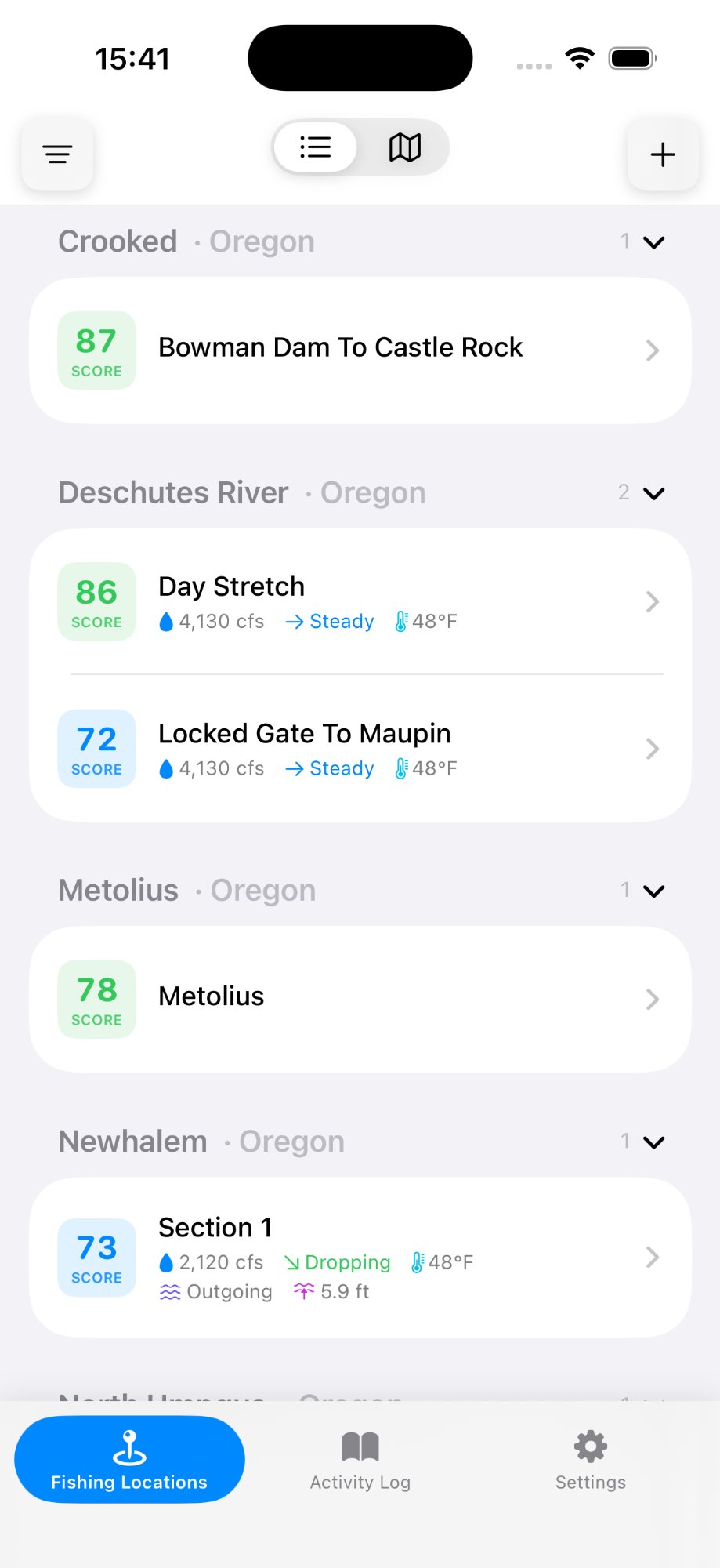 FishON! Pro - Locations