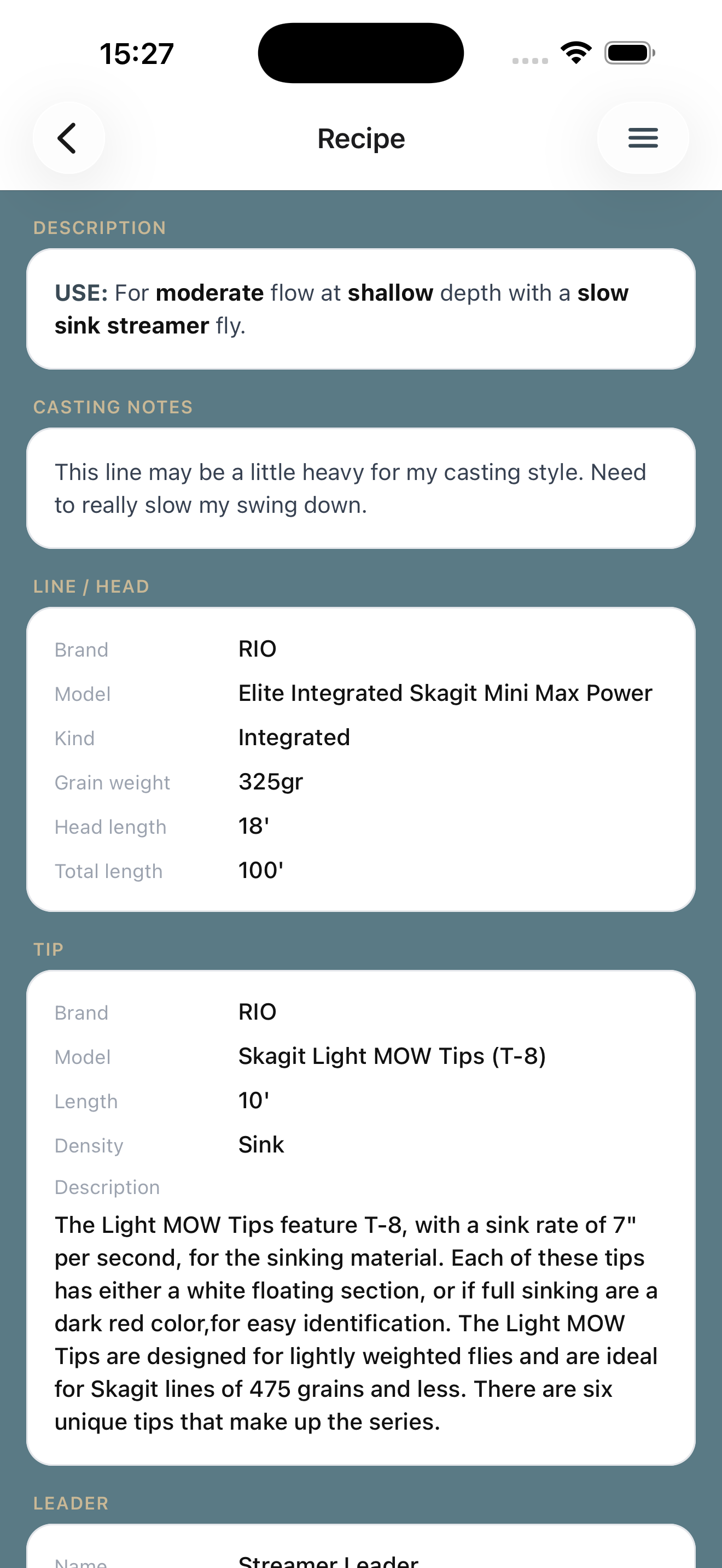 LDR | BLDR - Full recipe breakdown: line, tip, and leader